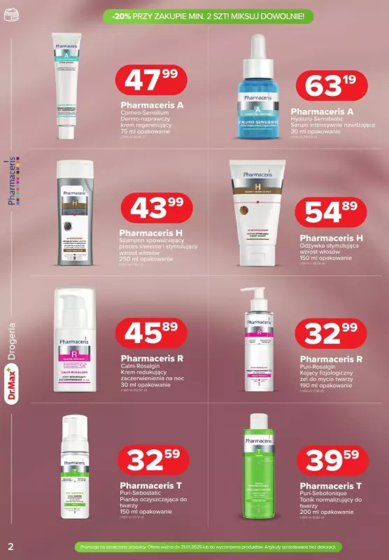 Dr.Max Drogeria - gazetka promocyjna Gazetka Dermo Days - 20% od piątku 24.01 do piątku 31.01 - strona 2