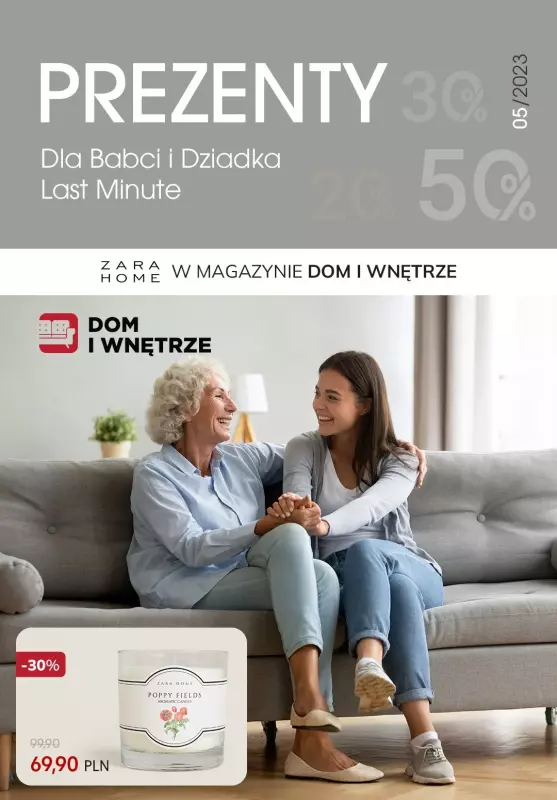 Zara - gazetka promocyjna Dom i Wnętrze I Do -45% na prezenty dla Babci i Dziadka Last Minute od czwartku 19.01 do niedzieli 22.01