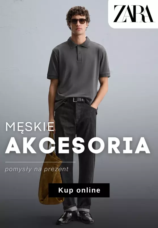 Zara - gazetka promocyjna Akcesoria męskie – pomysły na prezent dla Taty od środy 18.06 