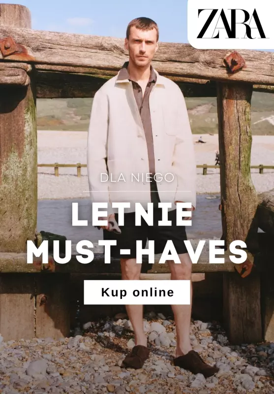 Zara - gazetka promocyjna Letnie must-haves dla Niego od wtorku 24.06 