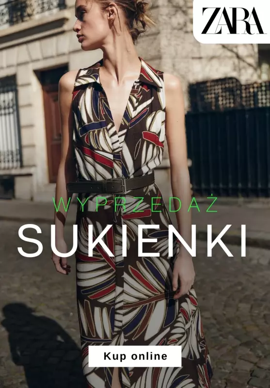 Zara - gazetka promocyjna Sukienki na wyprzedaży od poniedziałku 21.07 