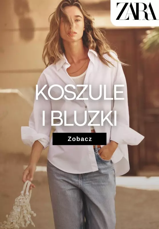 Zara - gazetka promocyjna Koszule i bluzki damskie od poniedziałku 11.08 