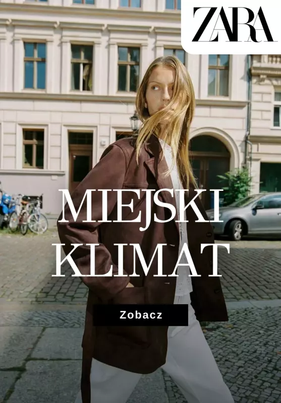 Zara - gazetka promocyjna Miejski klimat – stylizacje na co dzień od poniedziałku 25.08 