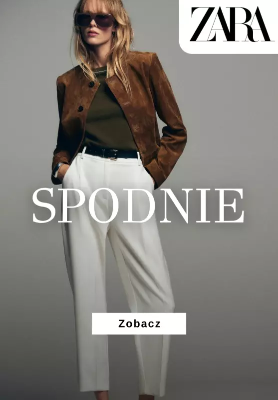 Zara - gazetka promocyjna Spodnie damskie od czwartku 28.08 
