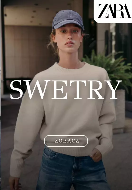 Zara - gazetka promocyjna Swetry i kardigany dla niej od czwartku 11.09 