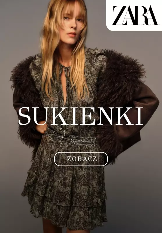 Zara - gazetka promocyjna Sukienki na jesień od niedzieli 21.09 