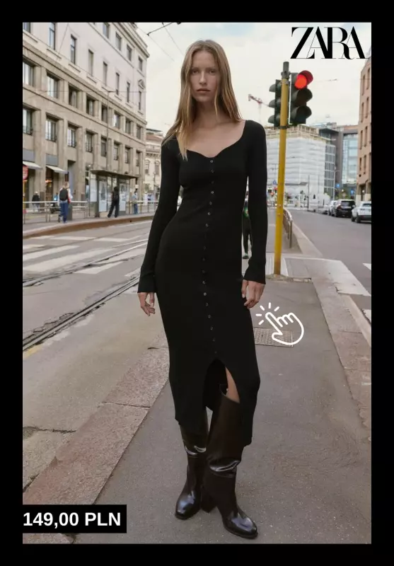Zara - gazetka promocyjna Modne sukienki na jesień   - strona 3