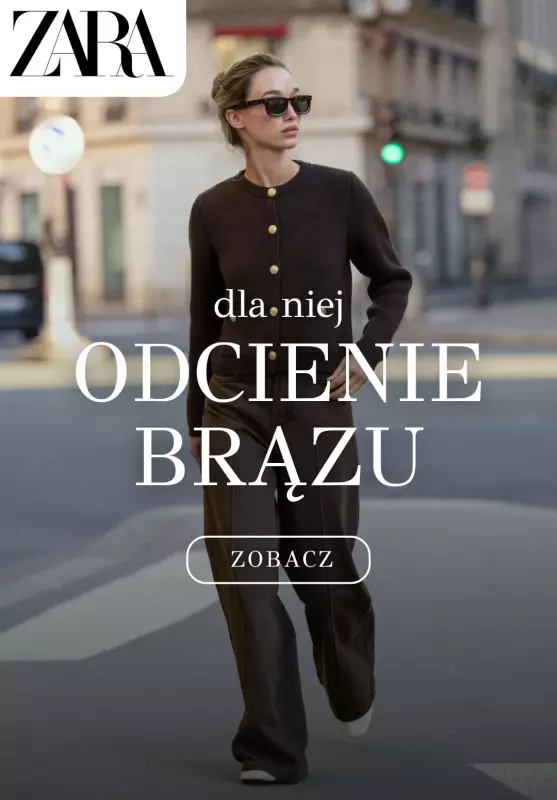 Zara - gazetka promocyjna Damskie ubrania w odcieniach brązu od poniedziałku 06.10 