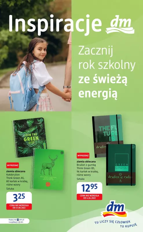 Drogerie DM - gazetka promocyjna Zacznij rok szkolny ze świeżą energią od wtorku 27.08 do poniedziałku 02.09