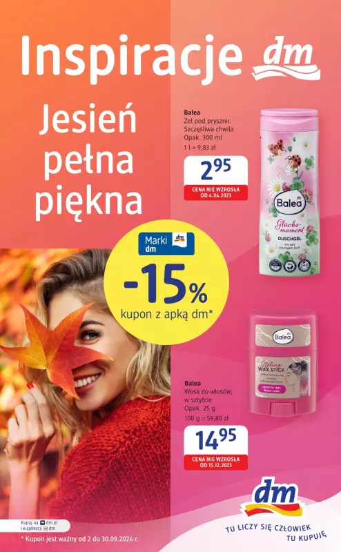 Drogerie DM - gazetka promocyjna Jesień pełna piękna! od piątku 27.09 do poniedziałku 30.09