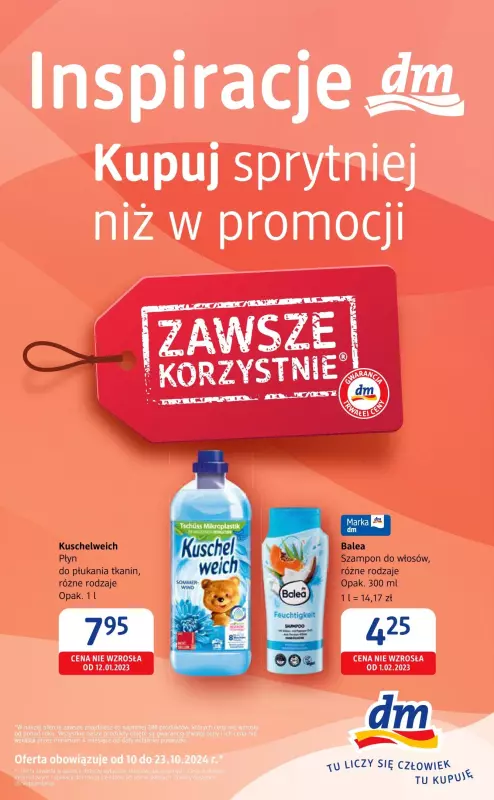 Drogerie DM - gazetka promocyjna Zawsze korzystnie od czwartku 10.10 do środy 23.10