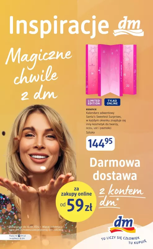 Drogerie DM - gazetka promocyjna Magiczne chwile od piątku 04.10 do poniedziałku 14.10