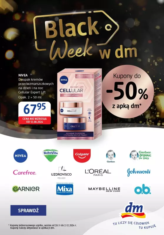 Drogerie DM - gazetka promocyjna Plakat Black week od piątku 29.11 do poniedziałku 02.12