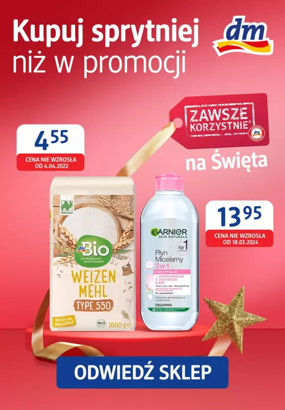 Drogerie DM - gazetka promocyjna Plakat promocyjny od czwartku 05.12 do wtorku 10.12