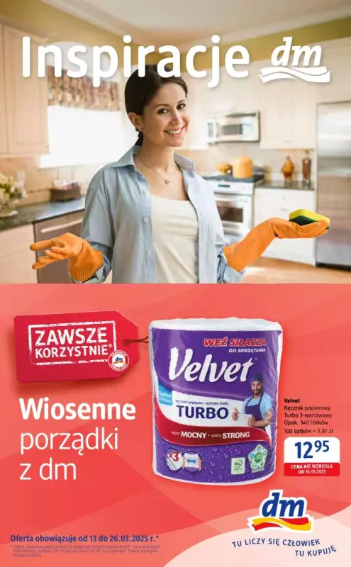 Drogerie DM - gazetka promocyjna Gazetka: Wiosenne porządki w DM od czwartku 13.03 do środy 26.03