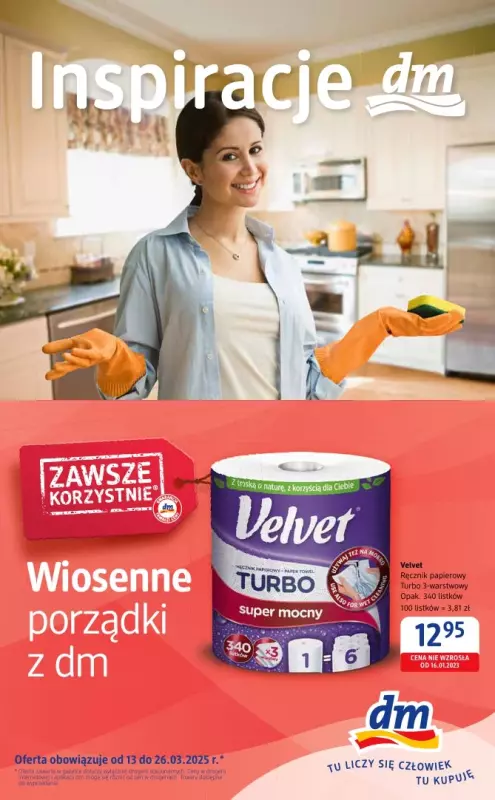 Drogerie DM - gazetka promocyjna Gazetka: Wiosenne porządki w DM od czwartku 13.03 do środy 26.03