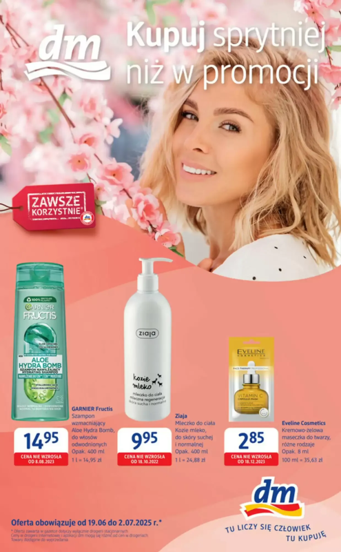 Drogerie DM - gazetka promocyjna Kupuj sprytniej niż w promocji  do środy 02.07
