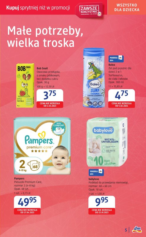 Drogerie DM - gazetka promocyjna Łódź, już otwarta nowa drogeria w CH M1 przy ul. Brzezińskiej 27/29 od czwartku 26.06 do soboty 05.07 - strona 5