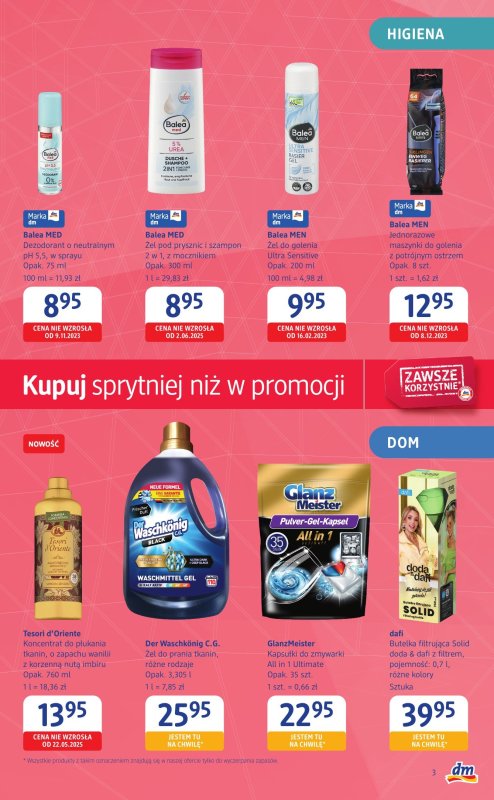 Drogerie DM - gazetka promocyjna Gazetka: Kupuj sprytniej niż w promocji  do środy 30.07 - strona 3