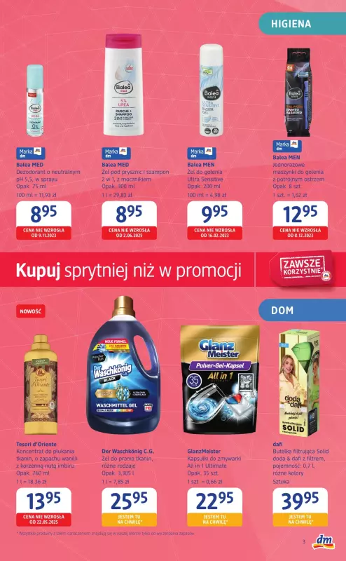 Drogerie DM - gazetka promocyjna Gazetka: Kupuj sprytniej niż w promocji  do środy 30.07 - strona 3