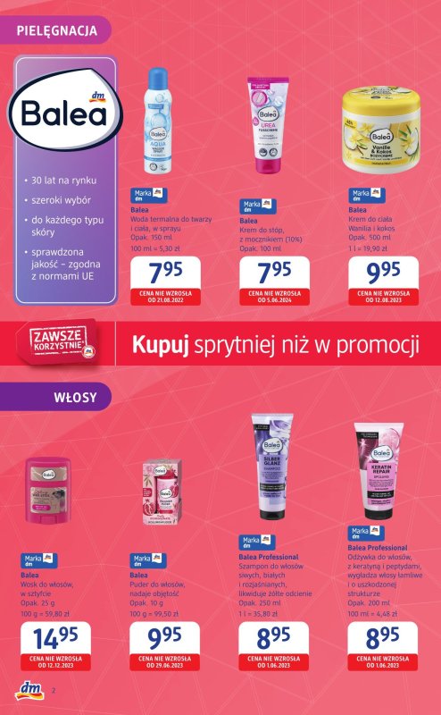Drogerie DM - gazetka promocyjna Gazetka: Kupuj sprytniej niż w promocji  do środy 30.07 - strona 2