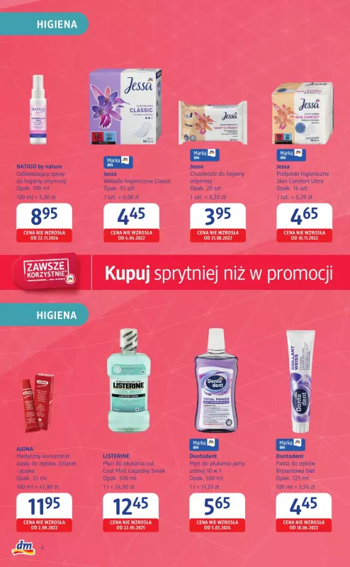 Drogerie DM - gazetka promocyjna Gazetka: Kupuj sprytniej niż w promocji  do środy 30.07 - strona 4