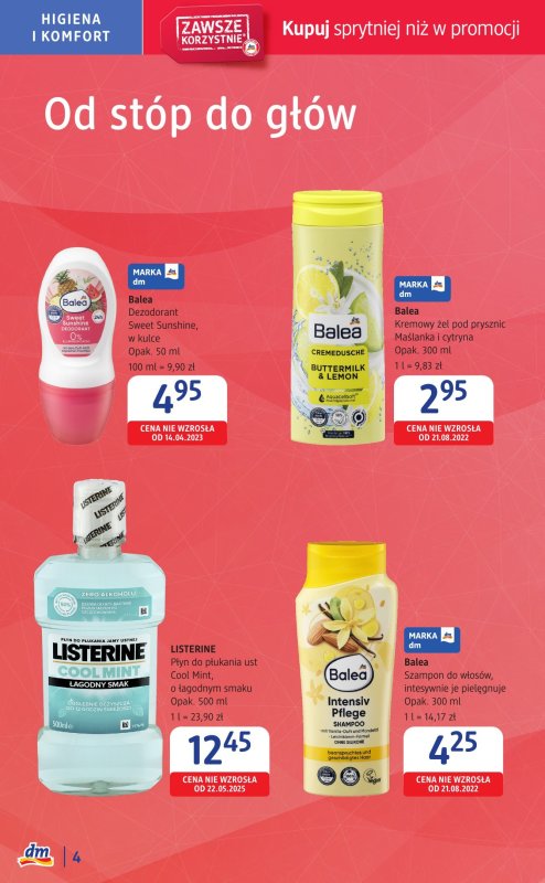 Drogerie DM - gazetka promocyjna Wrocław, już otwarta nowa drogeria w Galerii Dominikańskiej od czwartku 17.07 do soboty 26.07 - strona 4