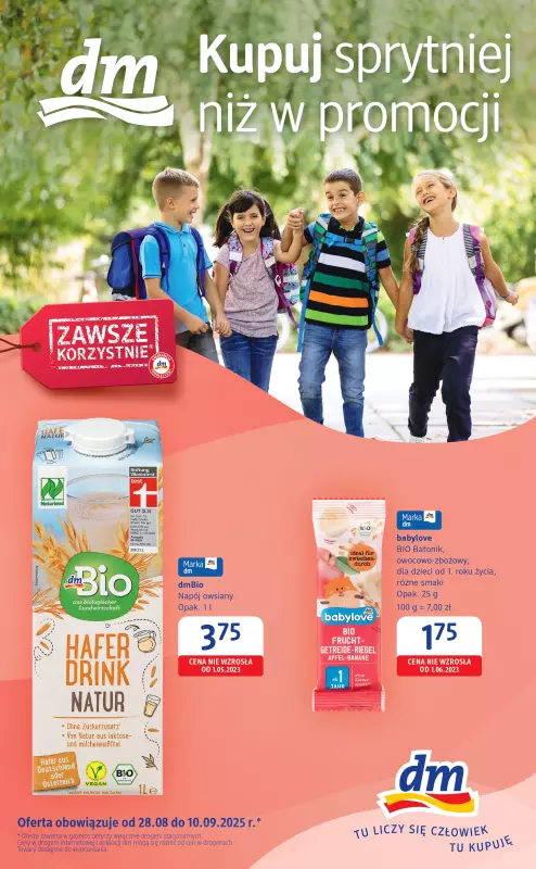 Drogerie DM - gazetka promocyjna Gazetka  do środy 10.09