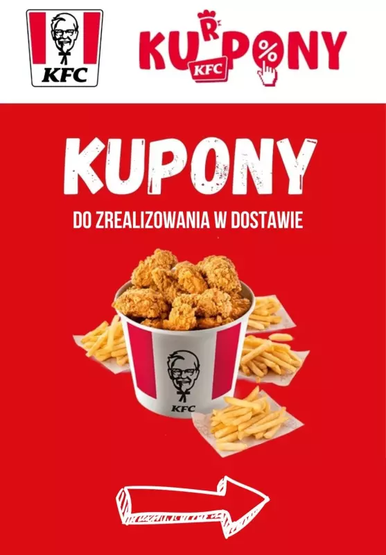 KFC - gazetka promocyjna Ku(r)pony w dostawie! od poniedziałku 09.10 