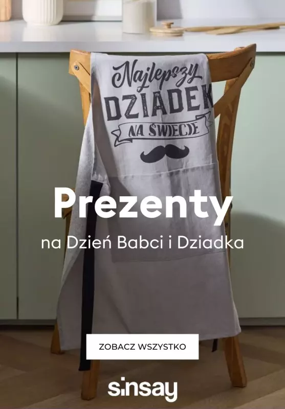 #DZIEŃ BABCI I DZIADKA - gazetka promocyjna Sinsay | Prezenty na Dzień Babci i Dziadka od piątku 10.01 do czwartku 16.01