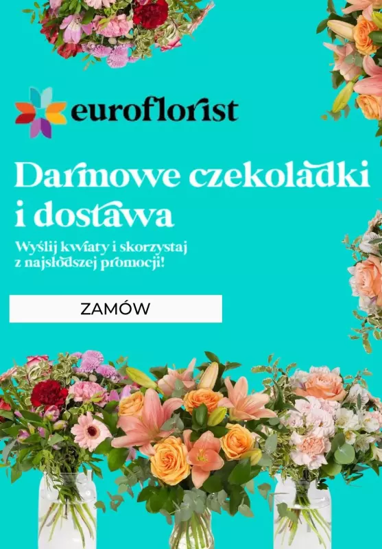 #DZIEŃ BABCI I DZIADKA - gazetka promocyjna Euroflorist | Zamów kwiaty z czekoladkami od poniedziałku 13.01 