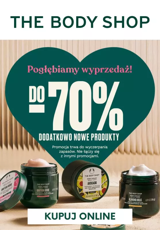 #DZIEŃ BABCI I DZIADKA - gazetka promocyjna The Body Shop | Do -70% na kosmetyki od środy 15.01 