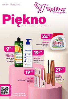 Drogerie Koliber - gazetka promocyjna Gazetka od piątku 08.08 do niedzieli 31.08