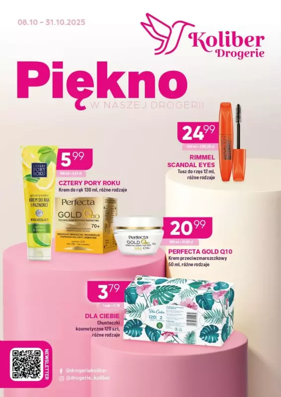 Drogerie Koliber - gazetka promocyjna Gazetka od środy 08.10 do piątku 31.10