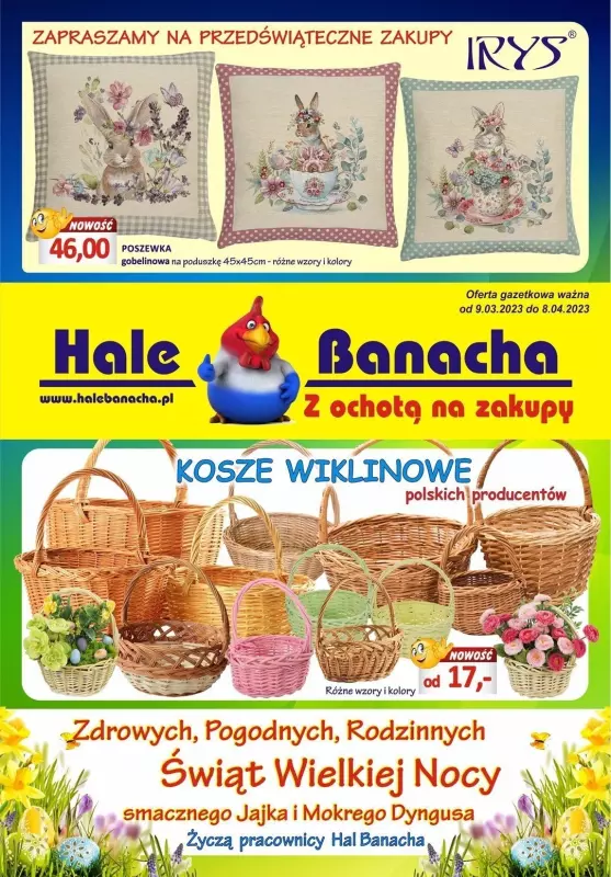 Hale Banacha - gazetka promocyjna Hale Banacha z ochotą na zakupy od czwartku 09.03 do soboty 08.04