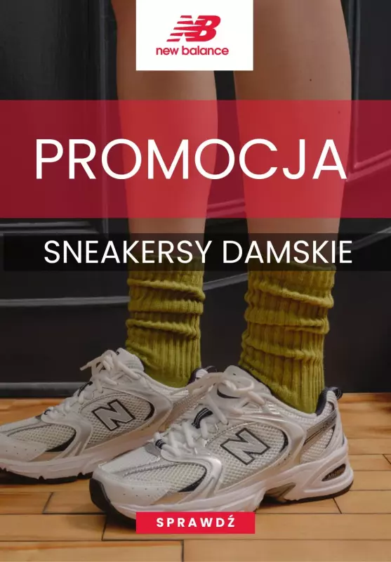 #Moda na wiosnę - gazetka promocyjna New Balance | Promocje na sneakersy damskie od piątku 14.03 