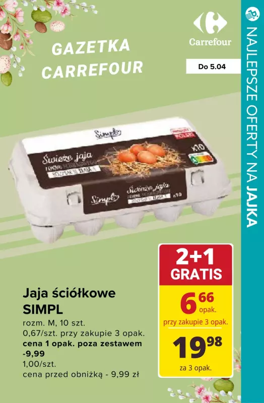 #WIELKANOC - gazetka promocyjna Najlepsze oferty na JAJKA od czwartku 03.04 do soboty 05.04 - strona 2