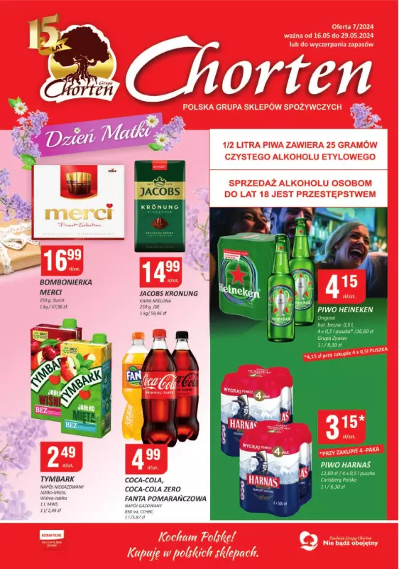 Chorten - gazetka promocyjna Gazetka Lubelskie Minimarket od czwartku 16.05 do środy 29.05