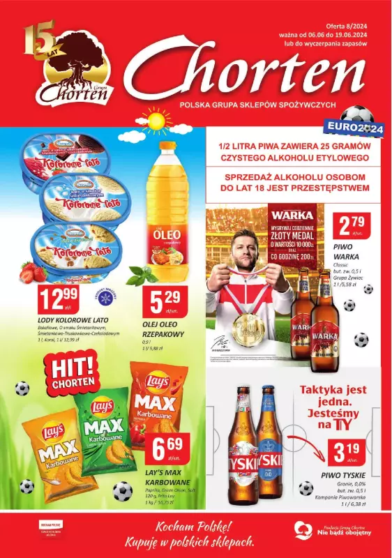 Chorten - gazetka promocyjna Gazetka Ciechanów Minimarket od czwartku 06.06 do środy 19.06