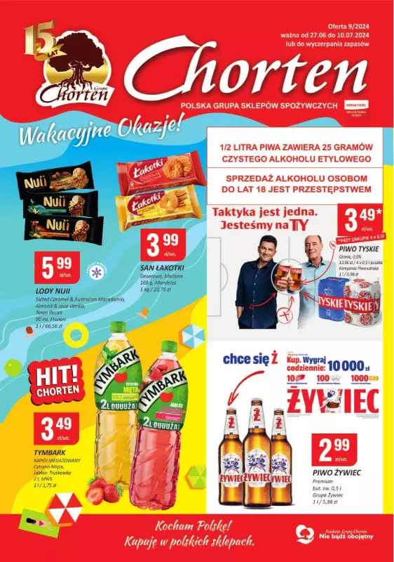 Chorten - gazetka promocyjna Gazetka Łódzkie Market od czwartku 27.06 do środy 10.07