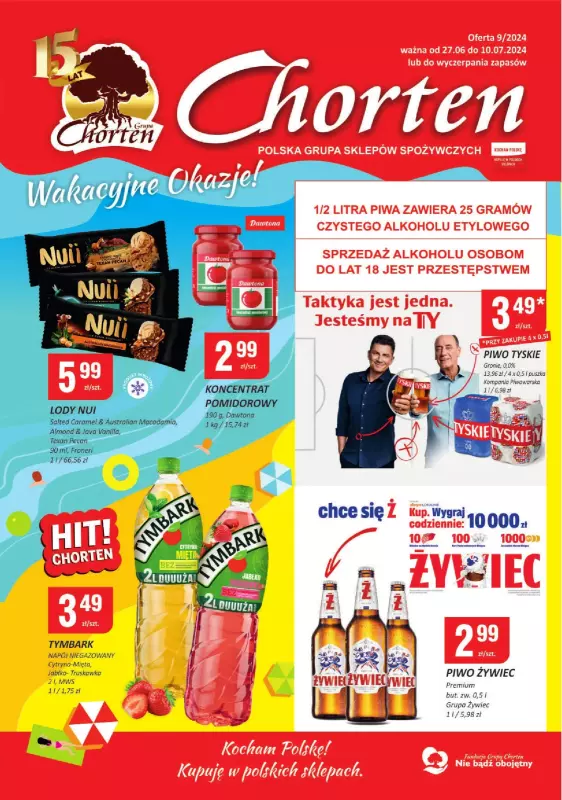 Chorten - gazetka promocyjna Gazetka Podlaskie Minimarket od czwartku 27.06 do środy 10.07