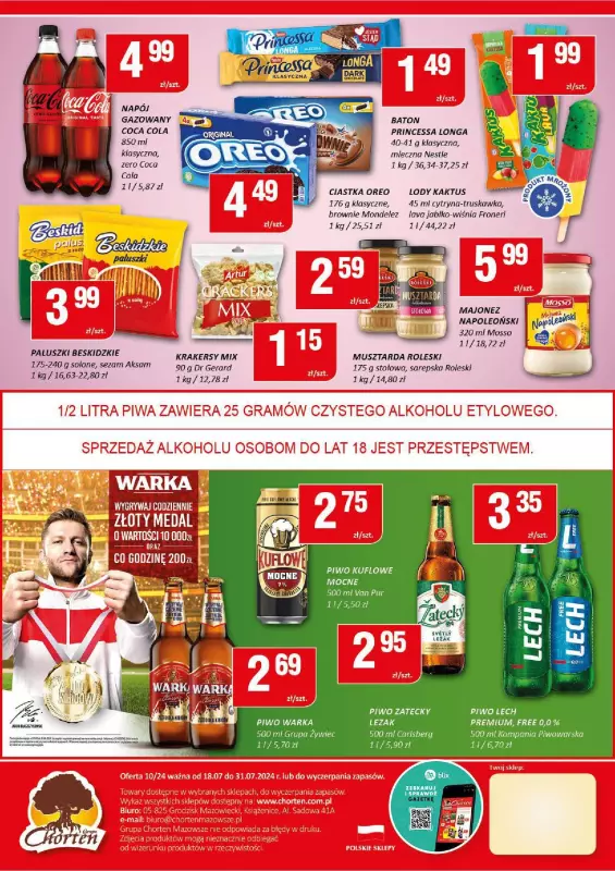 Chorten - gazetka promocyjna Gazetka Mazowsze Minimarket od czwartku 18.07 do środy 31.07 - strona 2