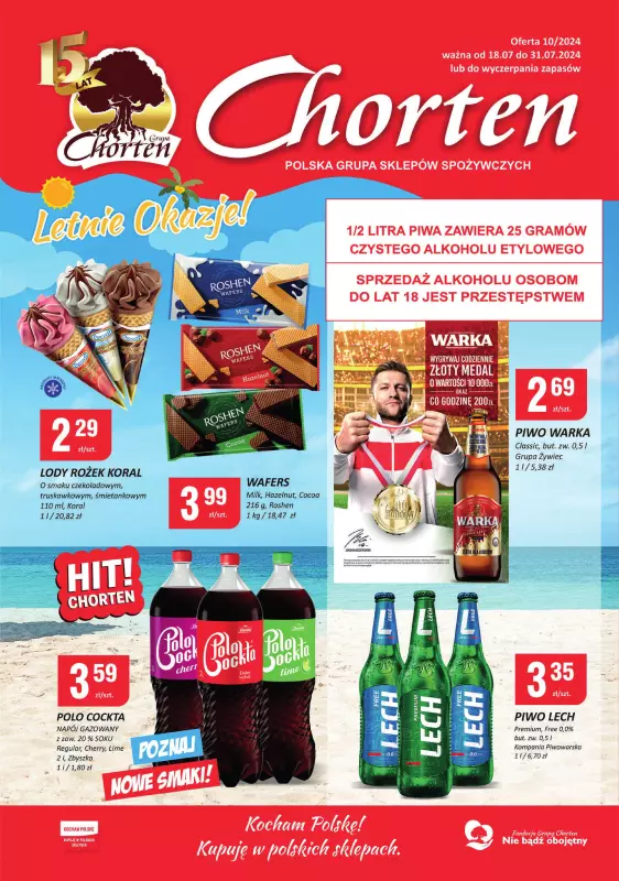 Chorten - gazetka promocyjna Gazetka Podlaskie Market od czwartku 18.07 do środy 31.07