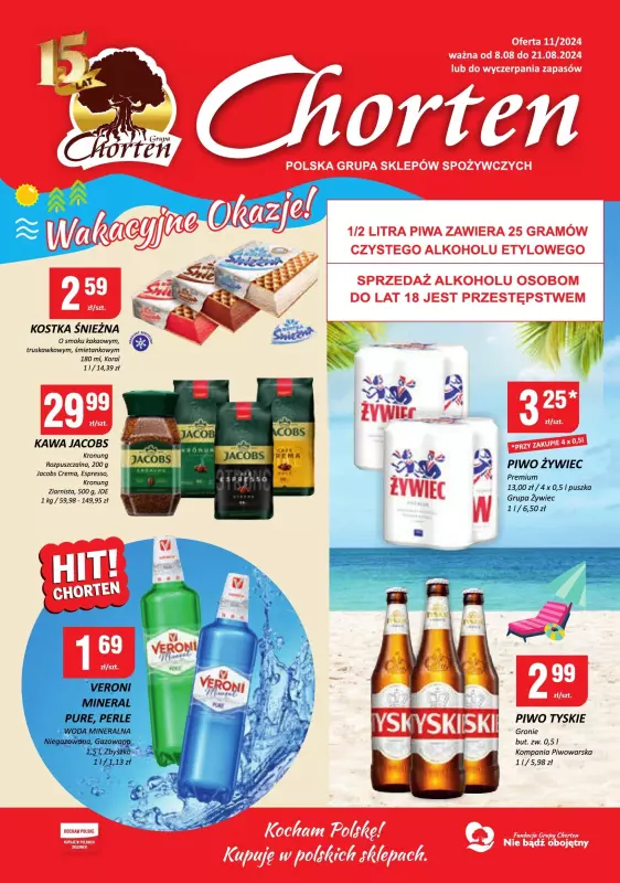 Chorten - gazetka promocyjna Gazetka Podlaskie Market od czwartku 08.08 do środy 21.08