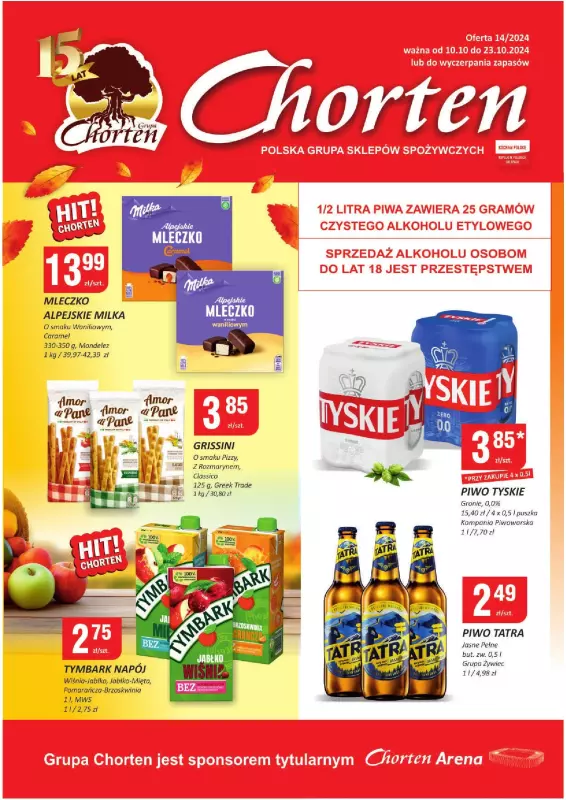 Chorten - gazetka promocyjna Gazetka Lubelskie Minimarket od czwartku 10.10 do środy 23.10