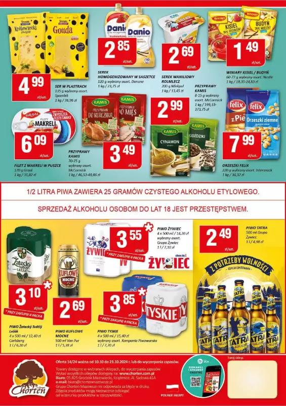 Chorten - gazetka promocyjna Gazetka Mazowsze Minimarket od czwartku 10.10 do środy 23.10 - strona 2