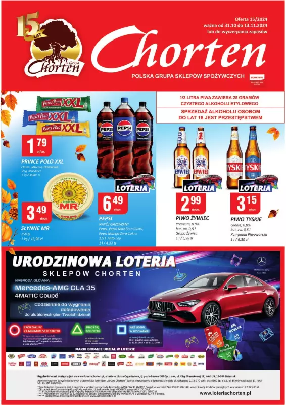 Chorten - gazetka promocyjna Gazetka Lubelskie Market od czwartku 31.10 do środy 13.11