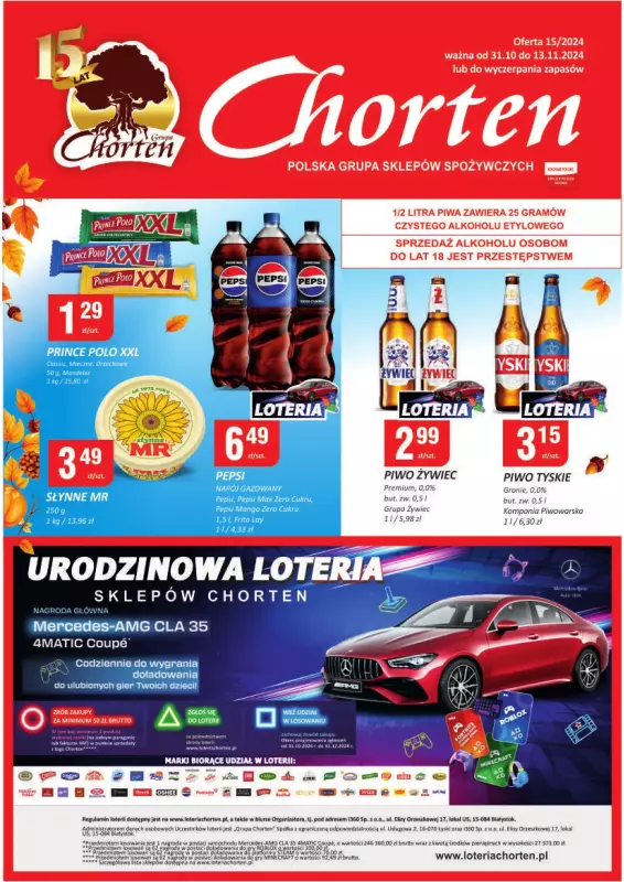 Chorten - gazetka promocyjna Gazetka Podlaskie Market od czwartku 31.10 do środy 13.11