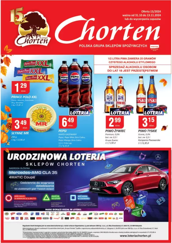 Chorten - gazetka promocyjna Gazetka Podlaskie Minimarket od czwartku 31.10 do środy 13.11