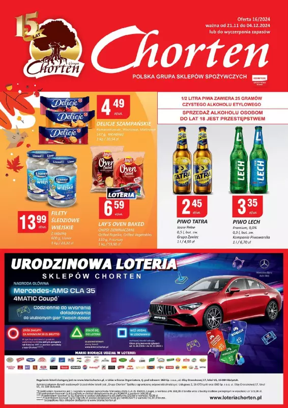 Chorten - gazetka promocyjna Gazetka Łódzkie market od czwartku 21.11 do środy 04.12